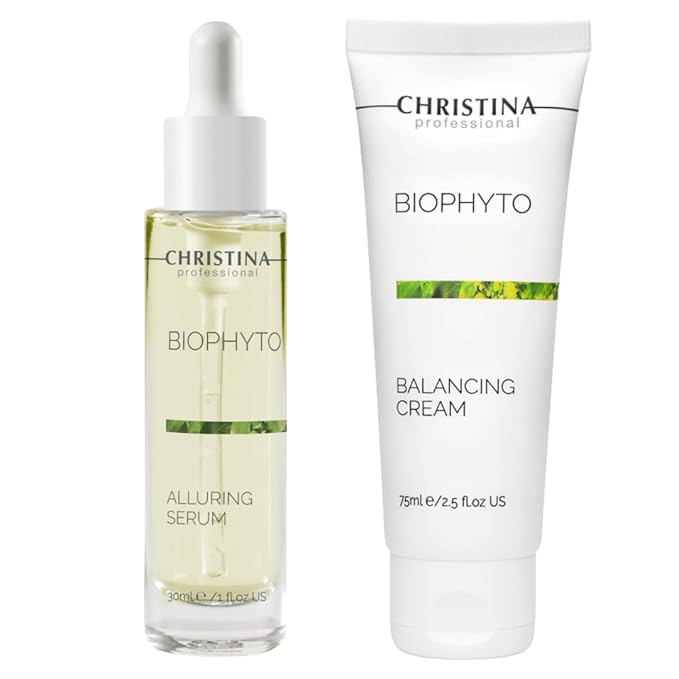 -CHRISTINA- Bio Phyto Balancing Cream, 75ml and Alluring Serum, 300ml | For All Skin Types