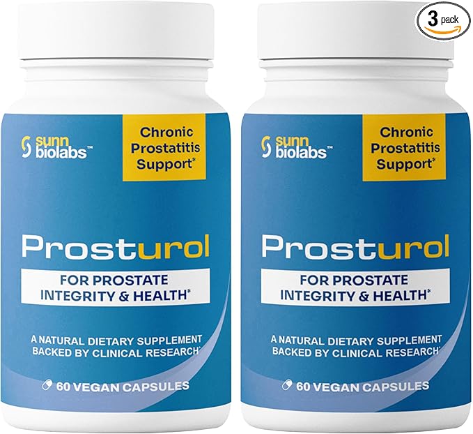 Prosturol | Prostatitis Treatment | CPPS -Prosturol Extra Strength Discomfort Relief & Prostate Supplement for Men with Quercetin, Saw Palmetto, Enzymes, for Pelvic Health - 160 Capsules (2)